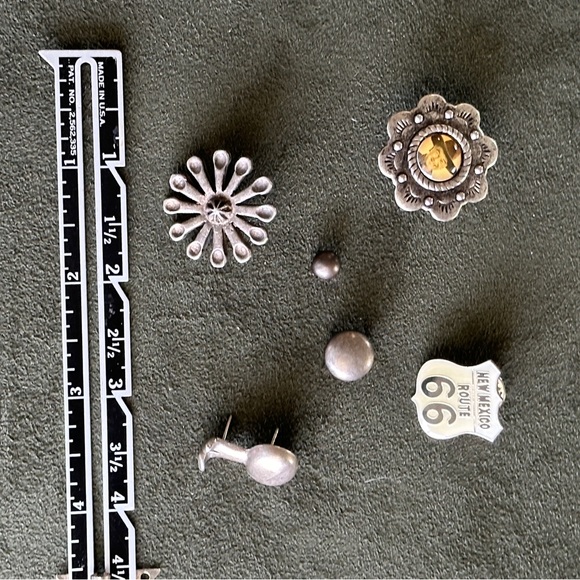 Vintage Double D Ranch Assorted Conchos Studs & Hopalong Cassidy